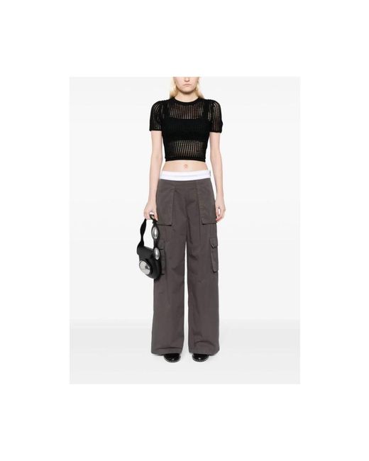 Alexander Wang Wide Broeken in het Gray