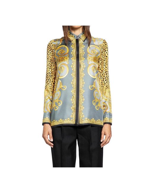Shirts Versace de color Yellow