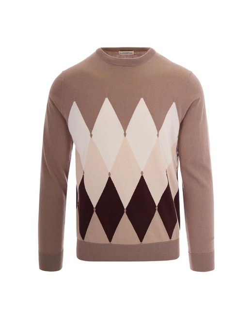 Ballantyne Brown Round-Neck Knitwear for men