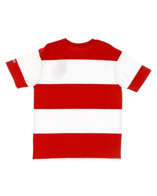 KTZ Tops ,Veelkleurig ,Gestreept T-Shirt in het Red voor heren