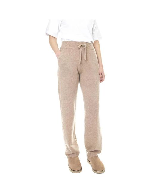 Straight Trousers Ugg de color Natural
