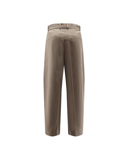 Studio Nicholson Brown Wide Trousers for men