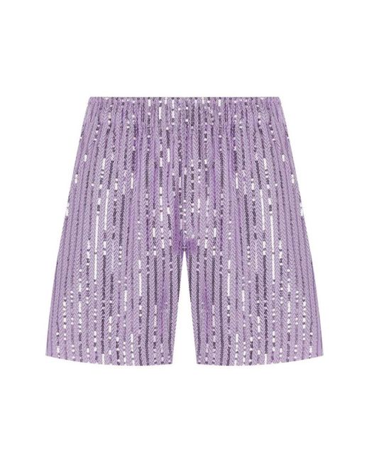 Stine Goya Purple Short Shorts