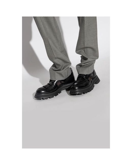 McQueen Black Lucent derby schuhe