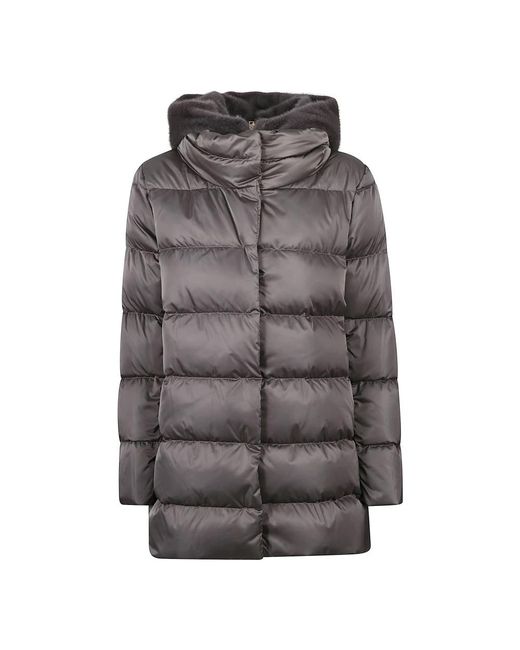 Herno Jassen ,Grijs ,Polyester Down Jacket in het Gray