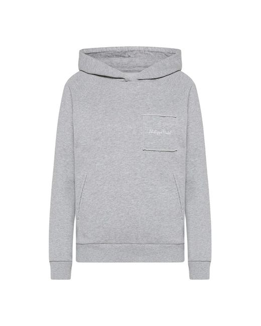 Philippe Model Hoodies & Sweatvesten ,Grijs ,Katoen Hoodie in het Gray