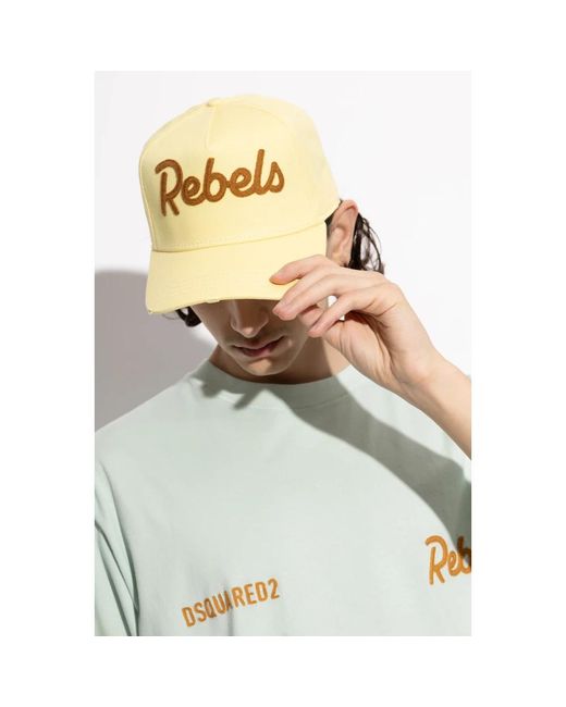 DSquared² Metallic Caps for men
