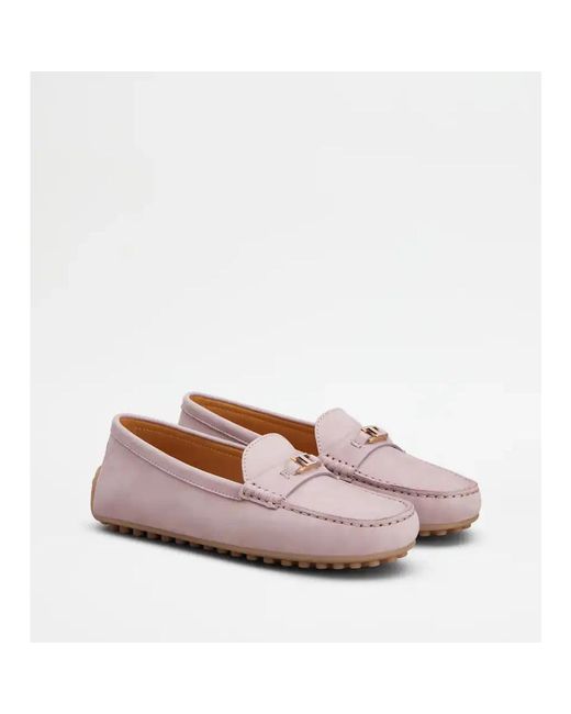 Tod's Pink Loafers
