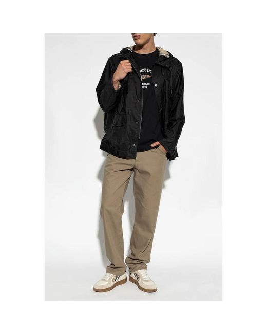 Rain Jackets Burberry de hombre de color Black