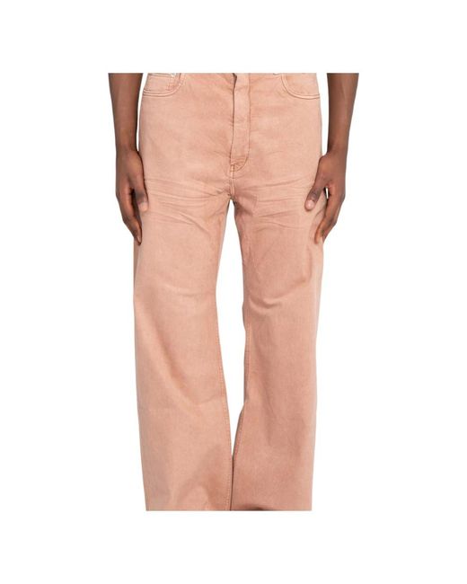 Jeans > wide jeans Rick Owens pour homme en coloris Pink