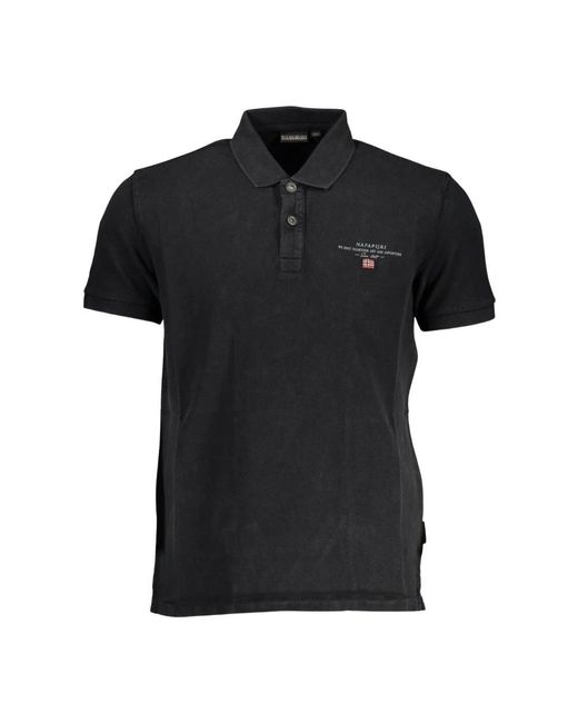 Napapijri Black Polo Shirts for men