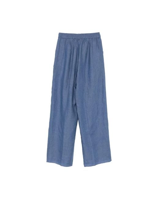 Marina Rinaldi Blue Wide Trousers