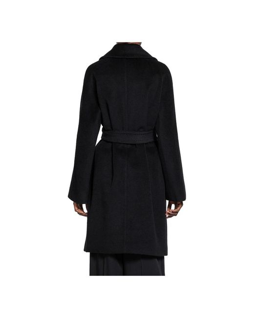 Max Mara Belted Coats in het Black