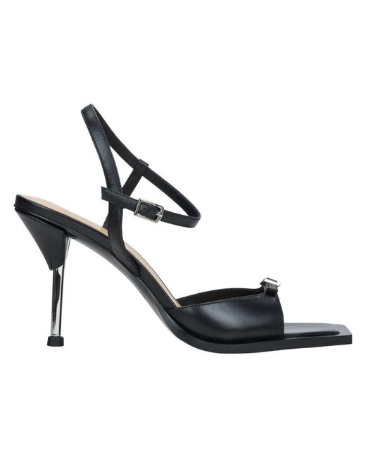 ESTRO Black High Heel Sandals