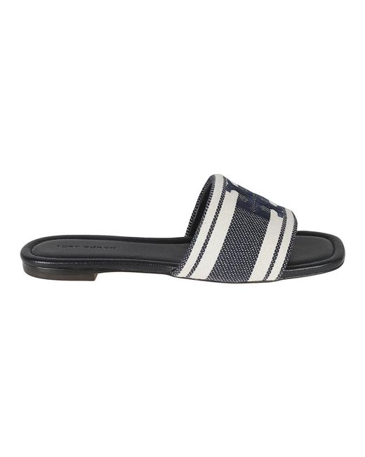 Sliders di Tory Burch in Black