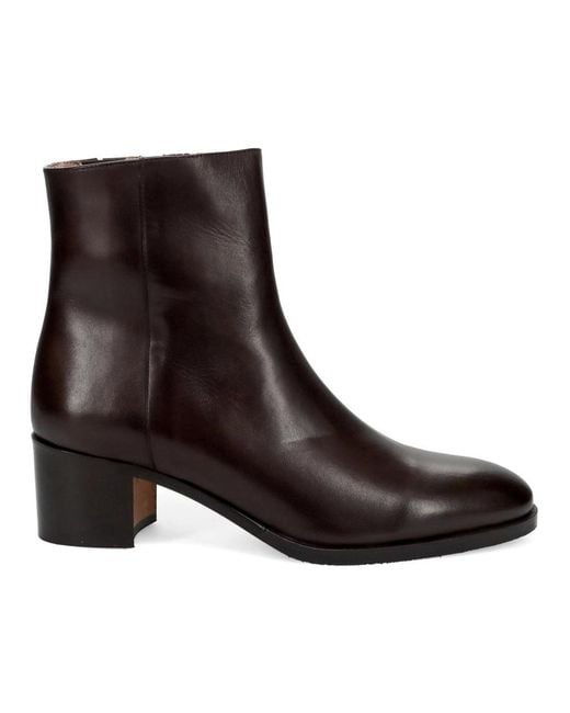 Calpierre Brown Heeled Boots