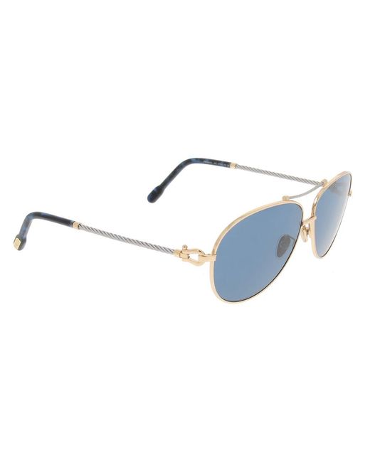 Fred Accessoires ,Geel ,Stijlvolle Zonnebril in het Blue