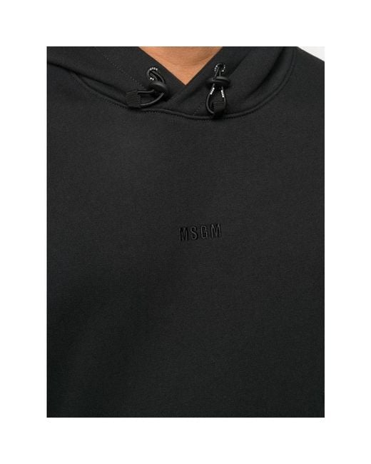 Hoodies MSGM de hombre de color Black
