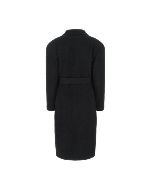 Dries Van Noten Black Belted Coats