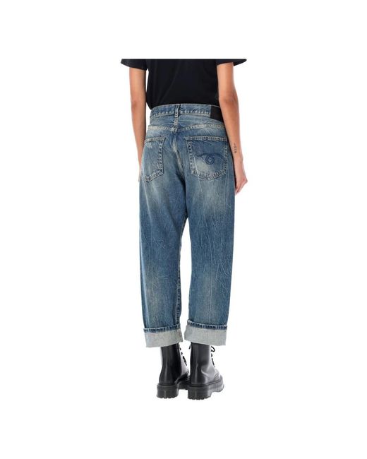 R13 Crossover Jeans in het Blue
