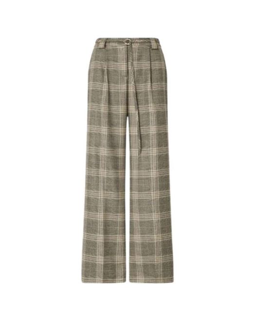Liu Jo Gray Wide Trousers