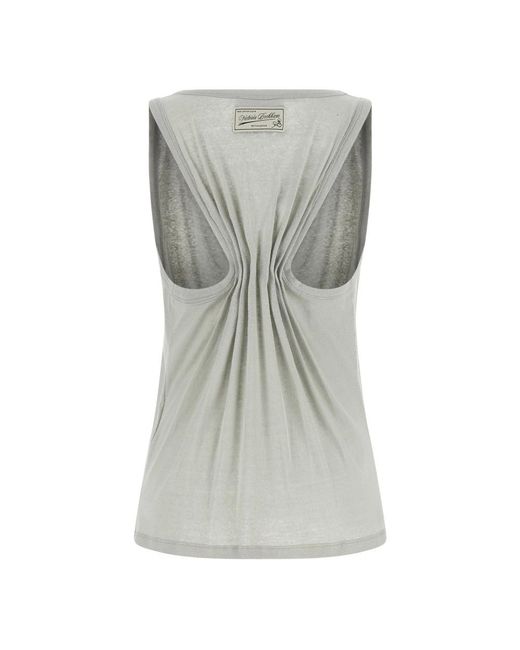 Victoria Beckham Gray Sleeveless Tops