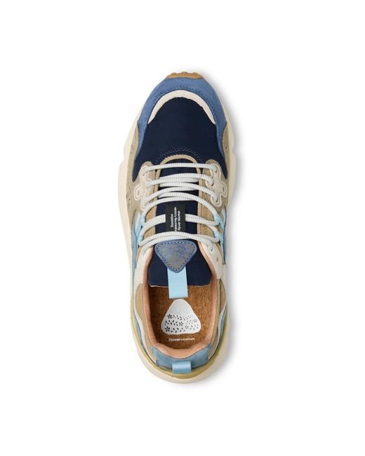 Flower Mountain Blue Sneakers for men
