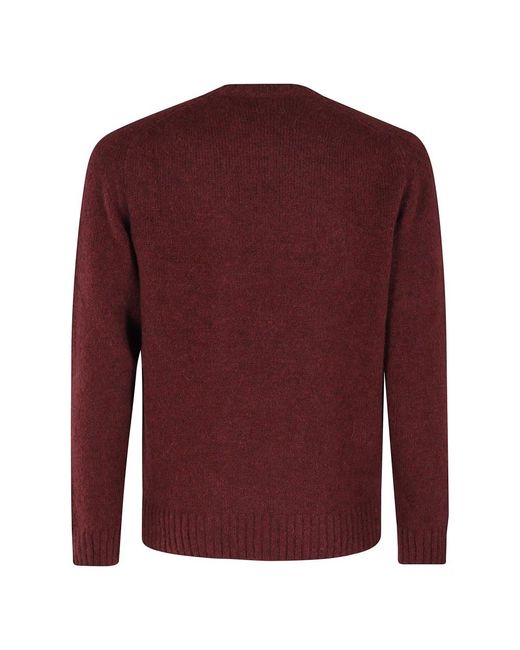 FILIPPO DE LAURENTIIS Red Round-Neck Knitwear for men