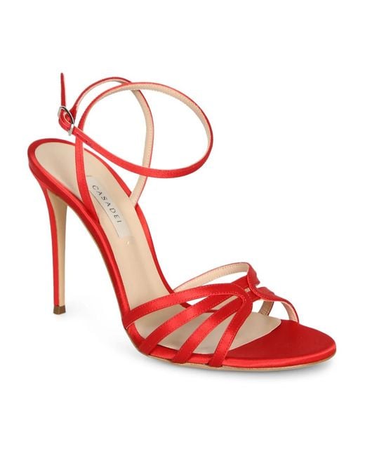 Casadei Red High Heel Sandals