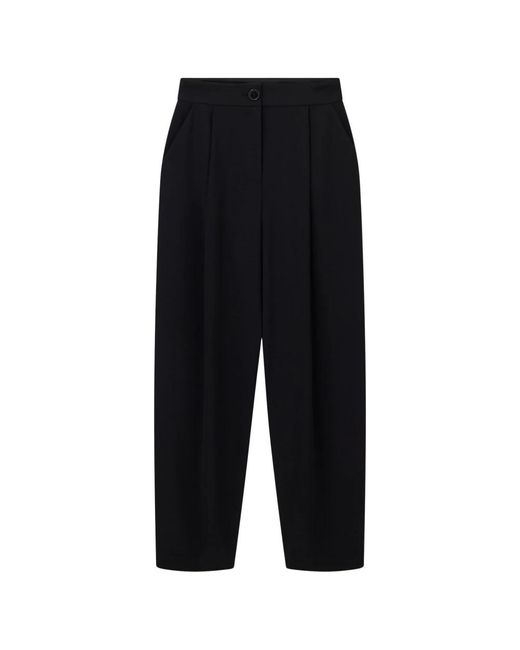 ARMANI EXCHANGE Black Straight Trousers