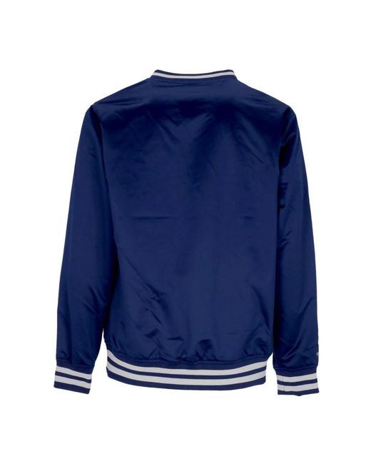 Mitchell & Ness Hoodies & Sweatvesten ,Blauw ,Satijn Georgetown Hoyas Satijnen Jas in het Blue voor heren