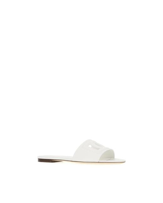 Dolce & Gabbana White Sliders