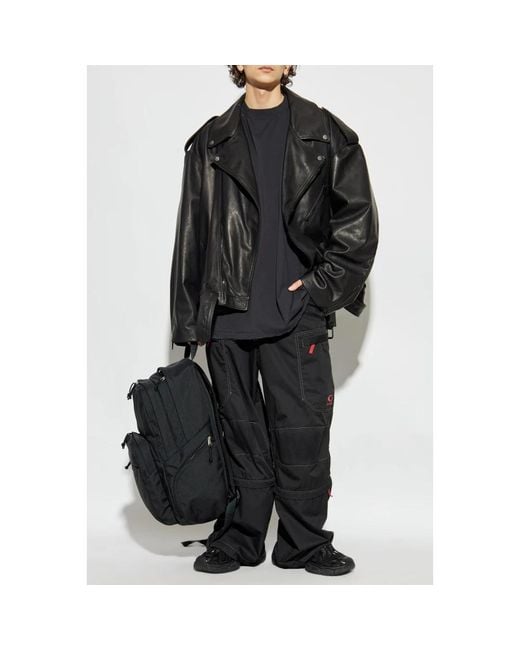 Balenciaga Black Wide Trousers for men