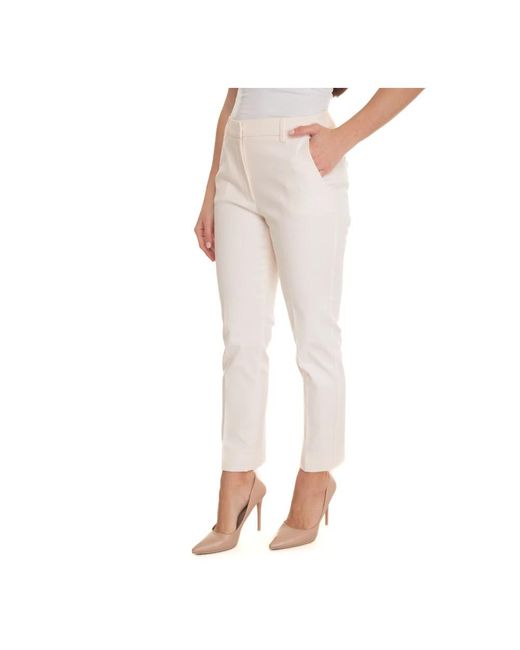 Weekend by Maxmara White Slim-Fit Trousers