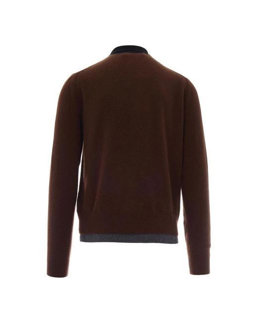 Marni Brown Cashmere Knitwear for men