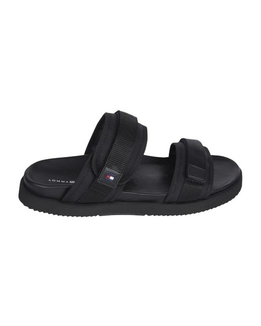 Sliders Tommy Hilfiger de hombre de color Black