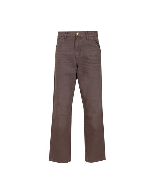 Carhartt Brown Straight Jeans for men