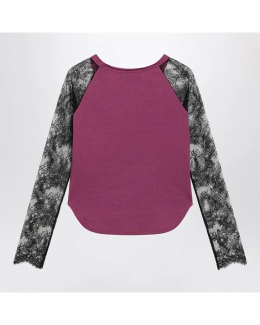 Valentino Garavani Purple Long Sleeve T-Shirts