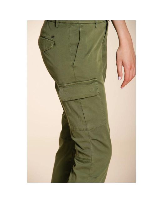 Mason's Green Slim-Fit Trousers