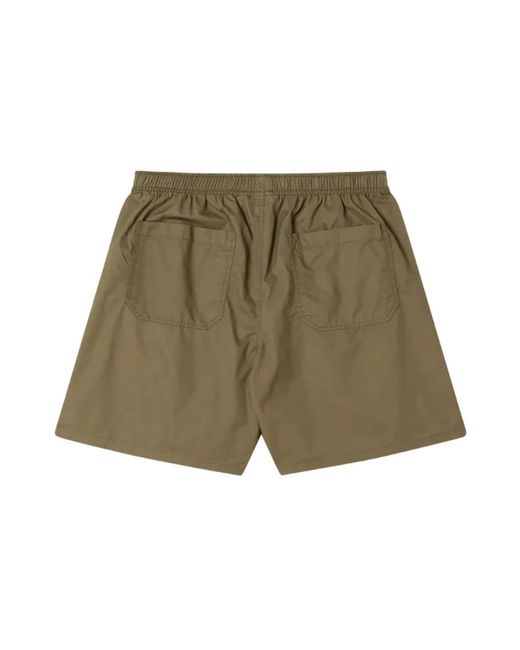 Obey Green Casual Shorts for men