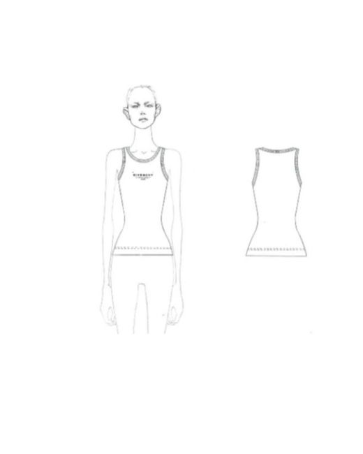 Givenchy White Sleeveless Tops