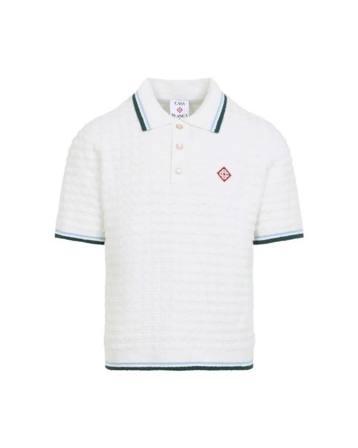 Casablanca White Polo Shirts for men
