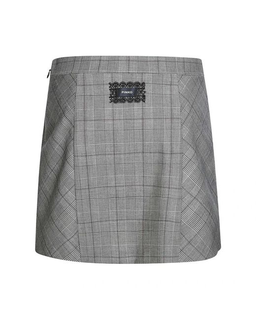 Pinko Gray Short Skirts