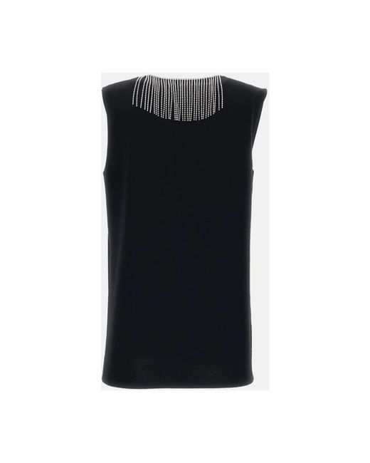 Sportmax Black Sleeveless Tops