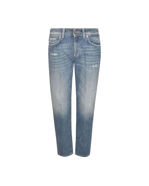 Dondup Blue Straight Fit Jeans