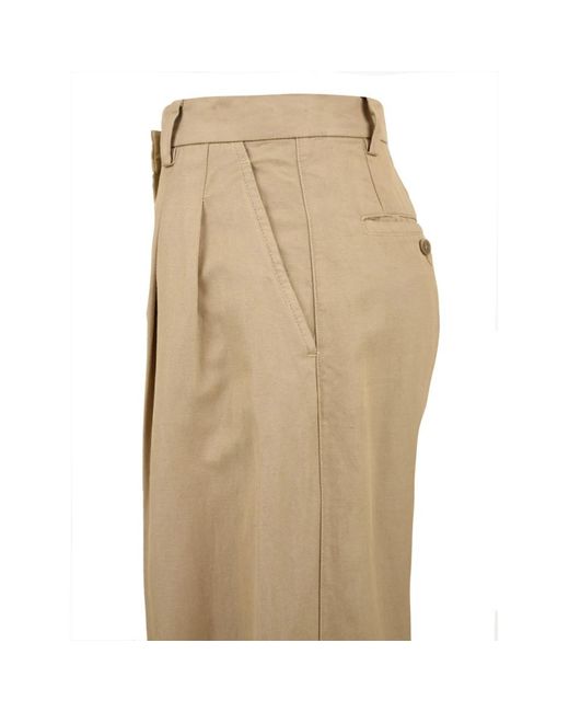 Aspesi Wijde Broek in het Natural