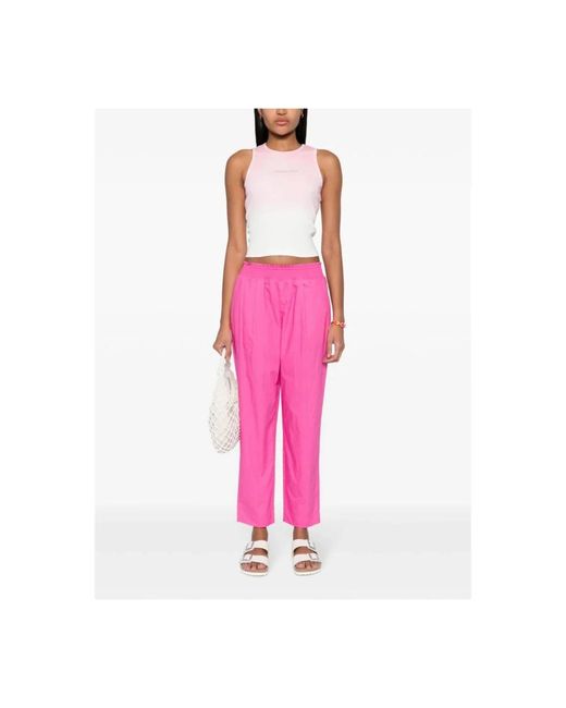 Twin Set Pink Straight Trousers