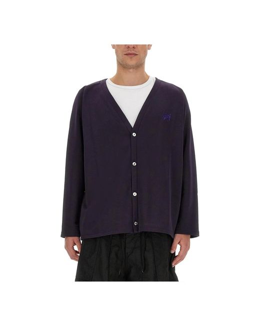 Cardigans Needles de hombre de color Blue
