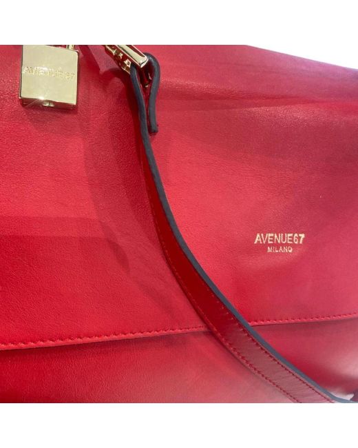 Avenue 67 Red Shoulder Bags