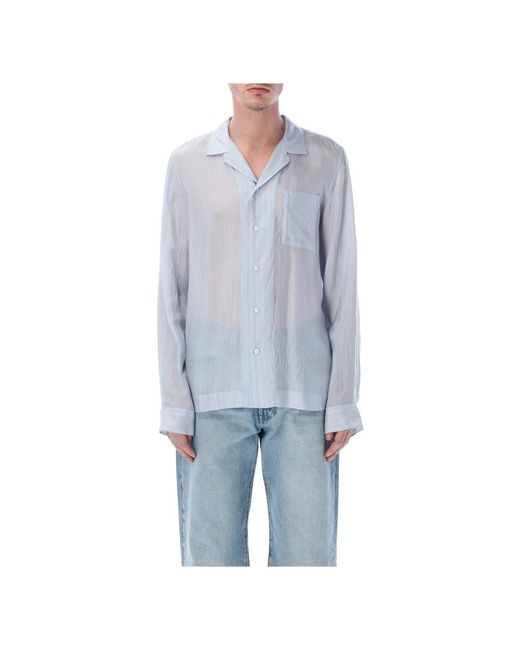 Dries Van Noten Blue Casual Shirts for men